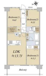 シティハウス吉祥寺北町【2号室】の間取り