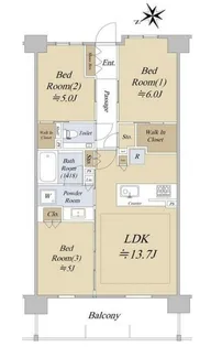 シティハウス吉祥寺北町【4号室】の間取り