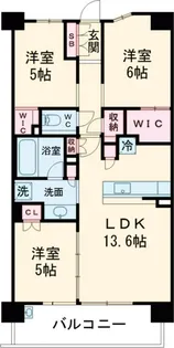 シティハウス吉祥寺北町【5号室】の間取り