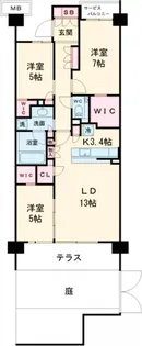 シティハウス吉祥寺北町【B1号室】の間取り