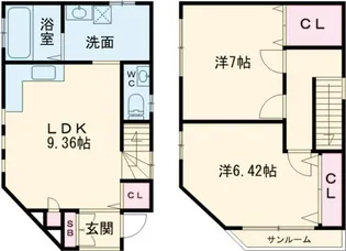 吉祥院前田町【2-3号室】の間取り