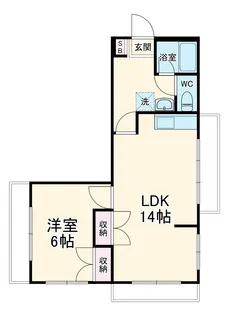 インベストメント高森Ⅰ【201号室】の間取り