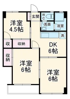 アヴィオン岐阜【103号室】の間取り