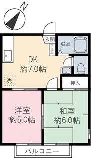 エステート【1階】の間取り