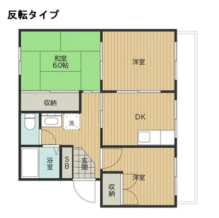 興津ハイツ【2B号室】の間取り