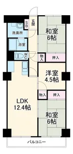 星和伊勢原マンション【1階】の間取り