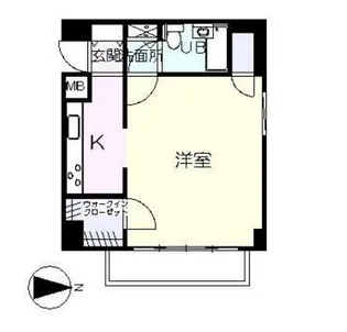 マックビューネ山手【301号室】の間取り