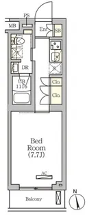 ARKMARK南品川【502号室】の間取り
