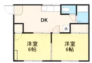 岡田コーポラス【2階】の間取り