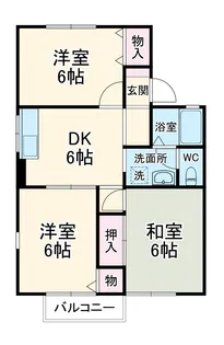 リヴェールⅢ【2階】の間取り