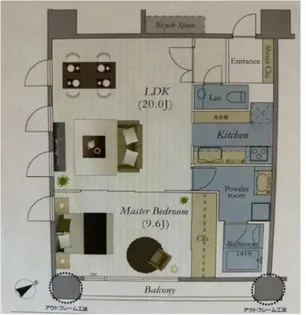 リリファ横濱山下町【3階】の間取り
