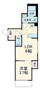 アットリラ八千代台西A【303号室】の間取り