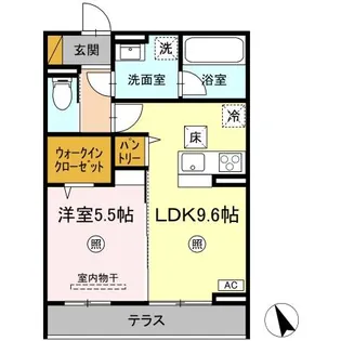 Serenvita富士崎【102号室】の間取り