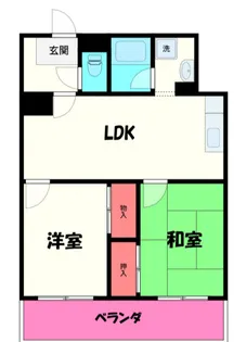 熊谷コーポビアネーズ【4階】の間取り