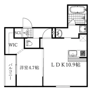 Ciel【3階】の間取り