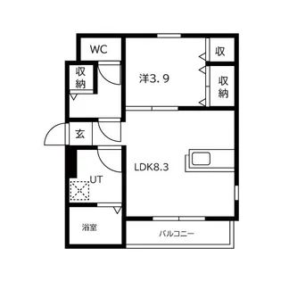 Anecis栄生町【2階】の間取り