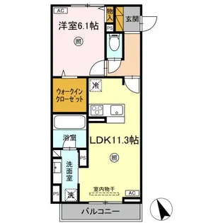 Serenvita富士崎【306号室】の間取り