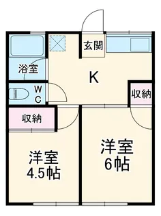 シティハイムキャロル【2階】の間取り