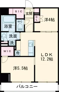 クレストコート中野富士見町【7階】の間取り