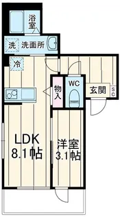 アットリラ八千代台西A【1階】の間取り