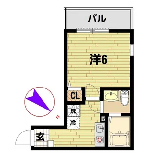 オーガスタコート川崎【2階】の間取り