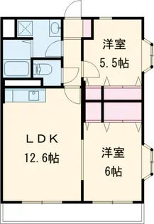 ボア・ソルテⅡ【2階】の間取り