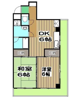 シャトル松尾【601号室】の間取り