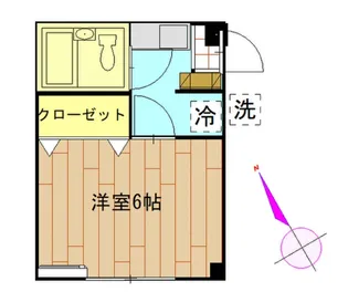 サンセット【101号室】の間取り