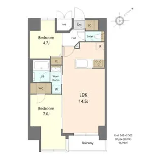 SーRESIDENCE大曽根BRESA(ブレサ)【902号室】の間取り