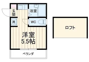サザン宝蔵院A【203号室】の間取り