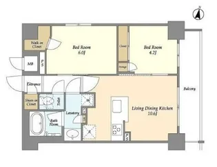 テラス南千住【5階】の間取り