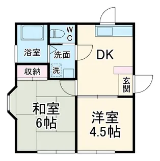 ラーク永田【1階】の間取り