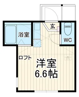 ユナイト屏風浦バジリカータ【105号室】の間取り