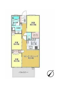 シエリア幕張【7階】の間取り