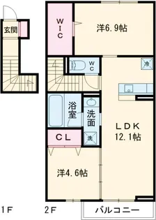 TORISIASアリステラ【2階】の間取り