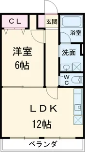 コーポ名倉【102号室】の間取り