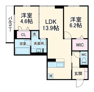 ラ・ペッシュ【3階】の間取り
