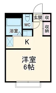 グランハイムさくら C棟【104号室】の間取り