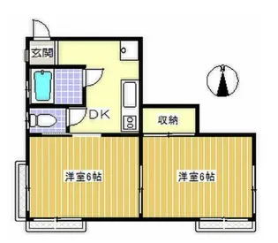 今村荘【202号室】の間取り