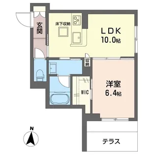 シャーメゾン大和東レジデンス【1階】の間取り