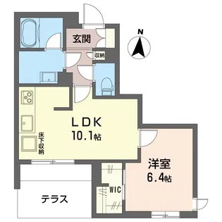 シャーメゾン大和東レジデンス【1階】の間取り