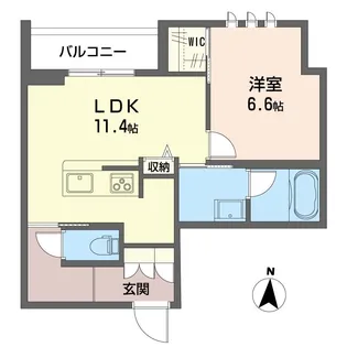 シャーメゾン大和東レジデンス【2階】の間取り