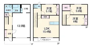 グレイスパル【A号室】の間取り
