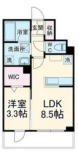 プランドールK【202号室】の間取り
