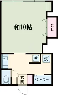 ウィスタリアA【1号室】の間取り