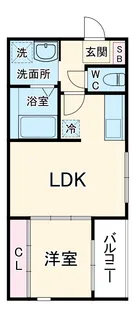 ハーモニーテラス開平町Ⅲ【2階】の間取り
