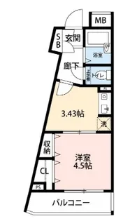 クレメント白金JP【1階】の間取り