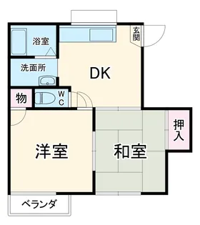 グリーンハイツ【A-101号室】の間取り