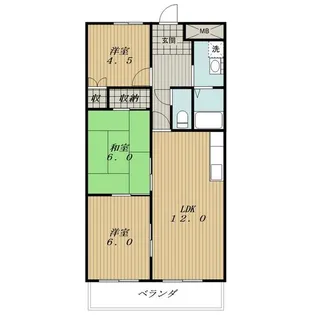 メゾンドグレージュ【3階】の間取り
