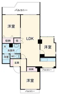 金沢シーサイドタウン並木3丁目第2住宅7号棟【12階】の間取り